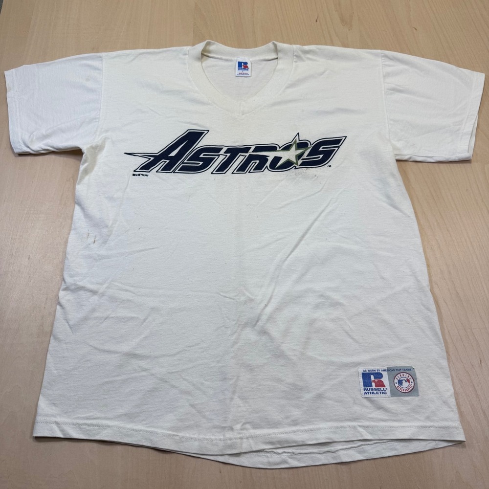 Vintage Houston Astros Russell‎ Athletic Baseball T Shirt Men L